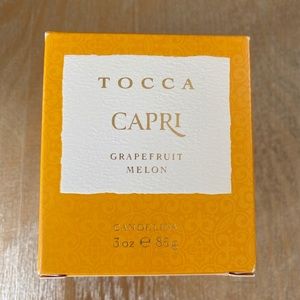 tocca capri grapefruit melon travel votive candle